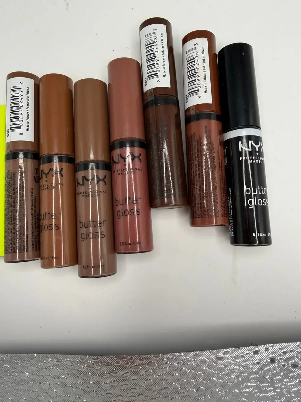 NYX Butter Gloss Lip Gloss Licorice Brownie Drip Lava Cake Cinnamon Roll Praline